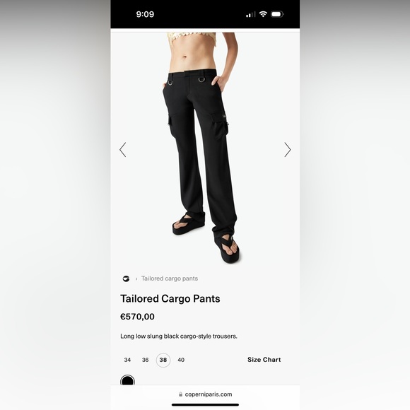 Purchased Paris brand Coperni cargo pants in London. Weight gain. Too small😞! - Picture 4 of 5